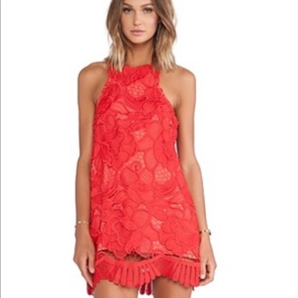 Lovers + Friends Red Caspian Shift Dress